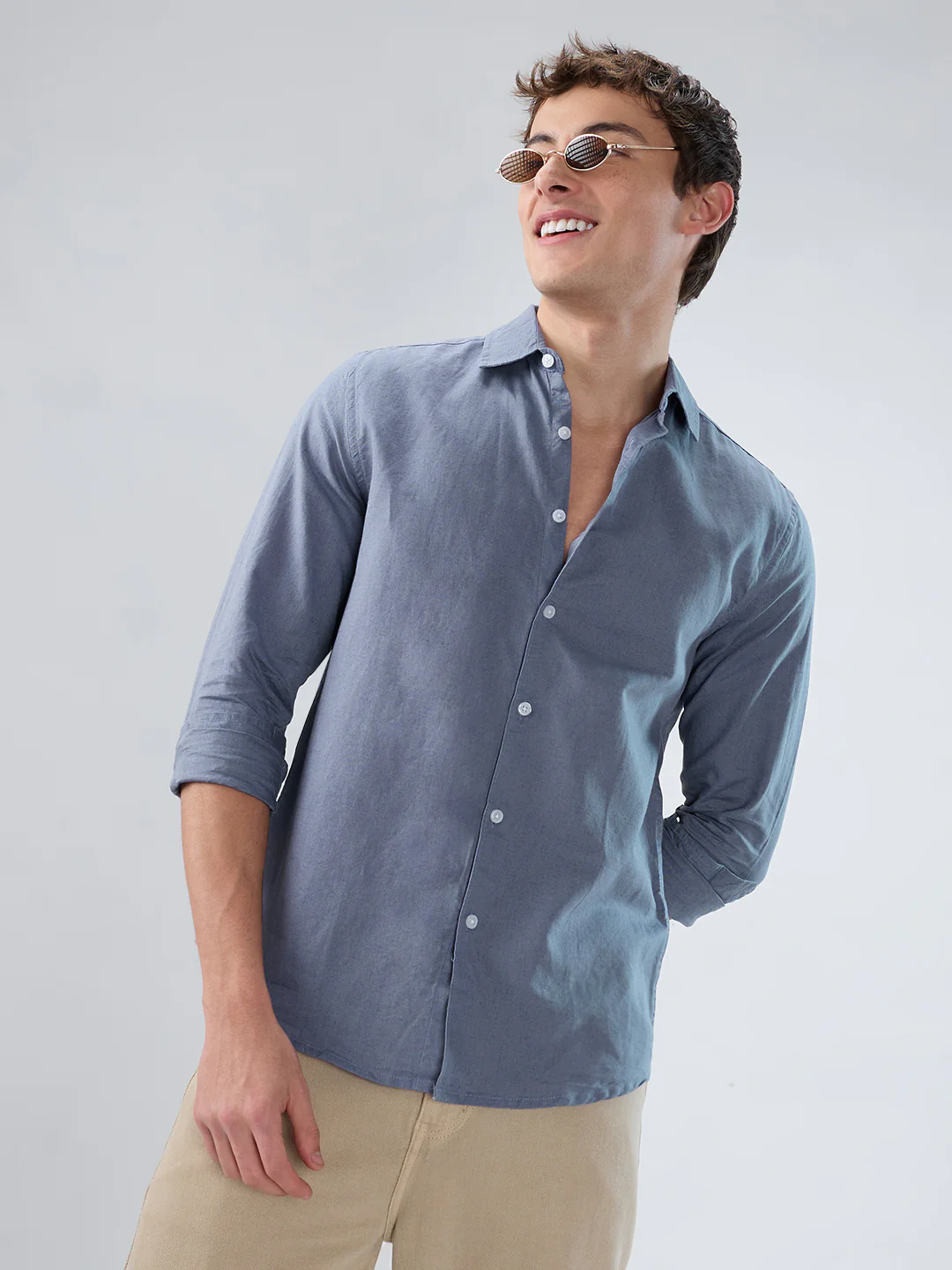 Dusty Lavender Linen Luxe Shirt