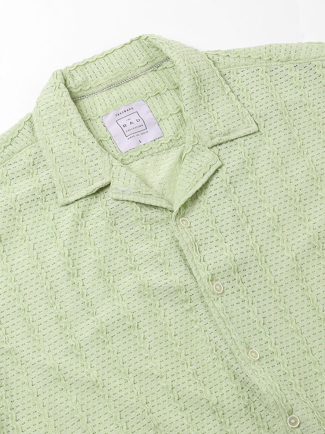 Exquisite AeroMesh Sage Green Oversized Shirt - Image 8