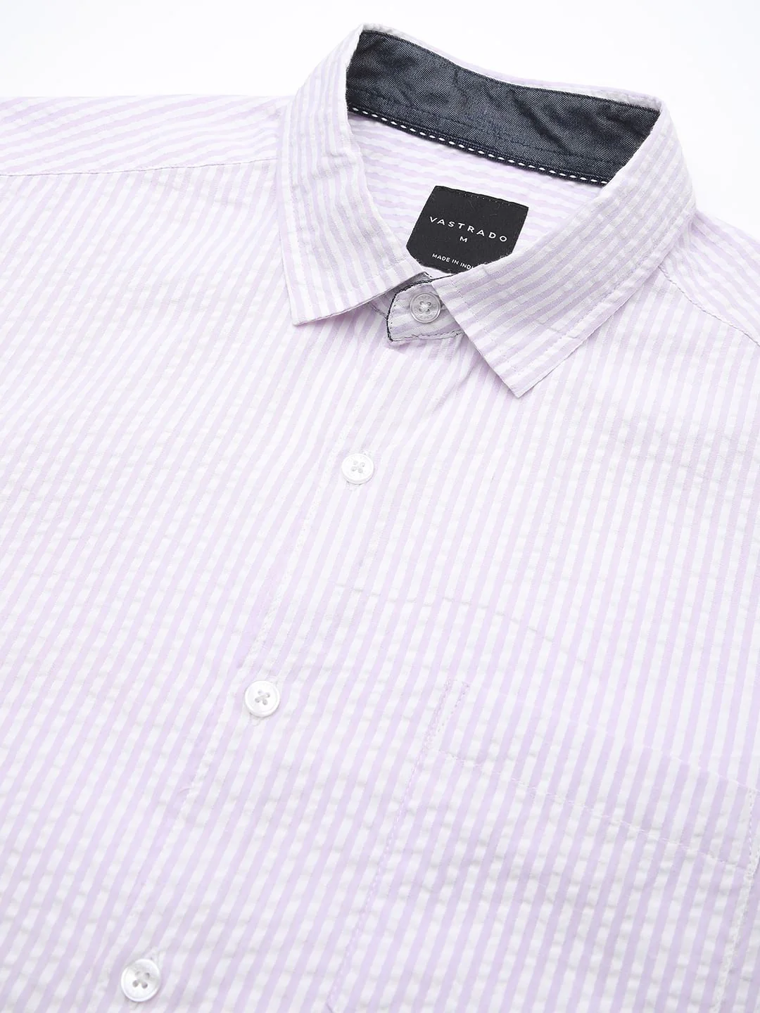 Lavender Striped Seersucker Shirt - Image 8