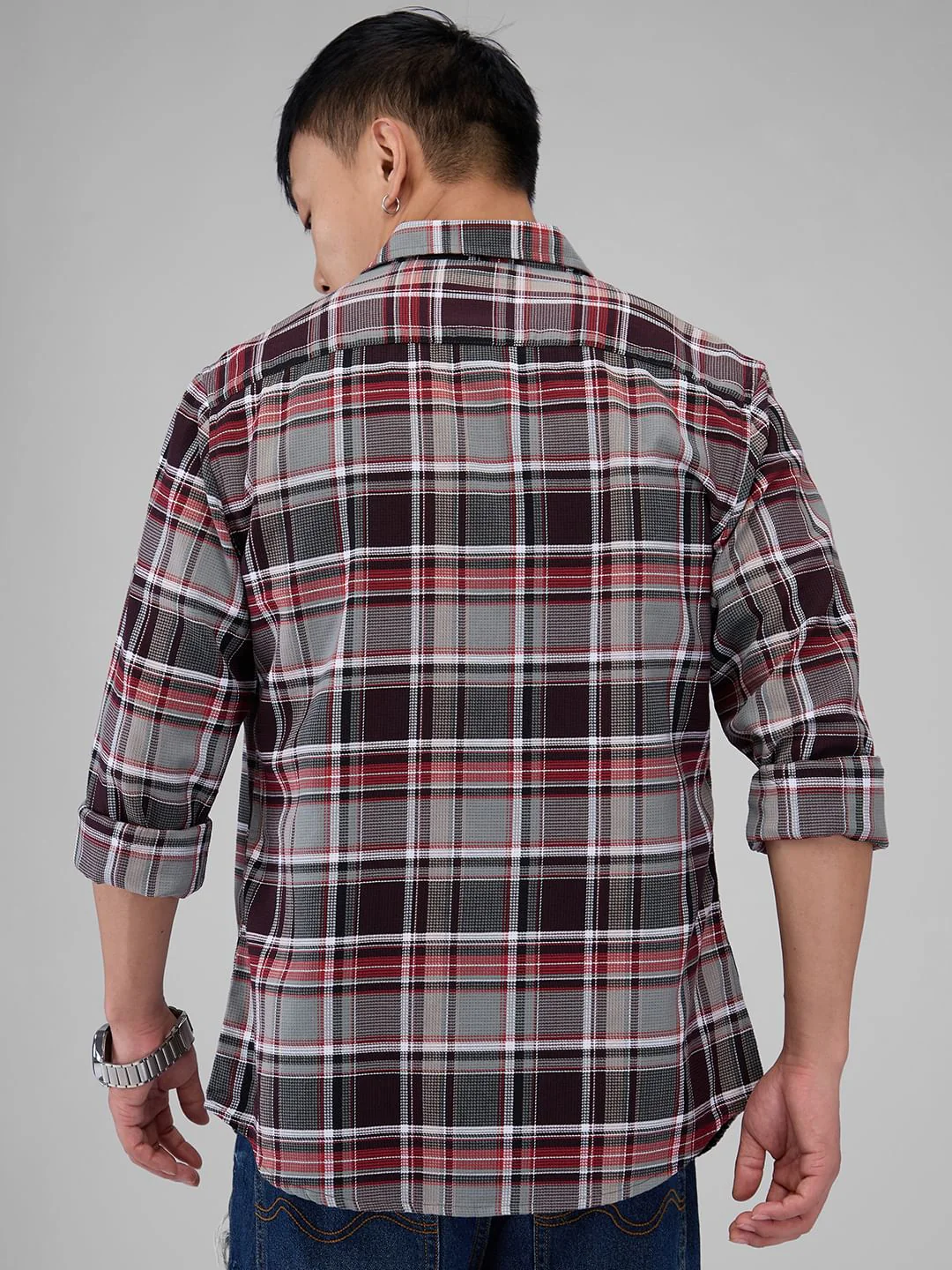 Premium Cotton Vintage Multicolour Checkered Shirt - Image 7