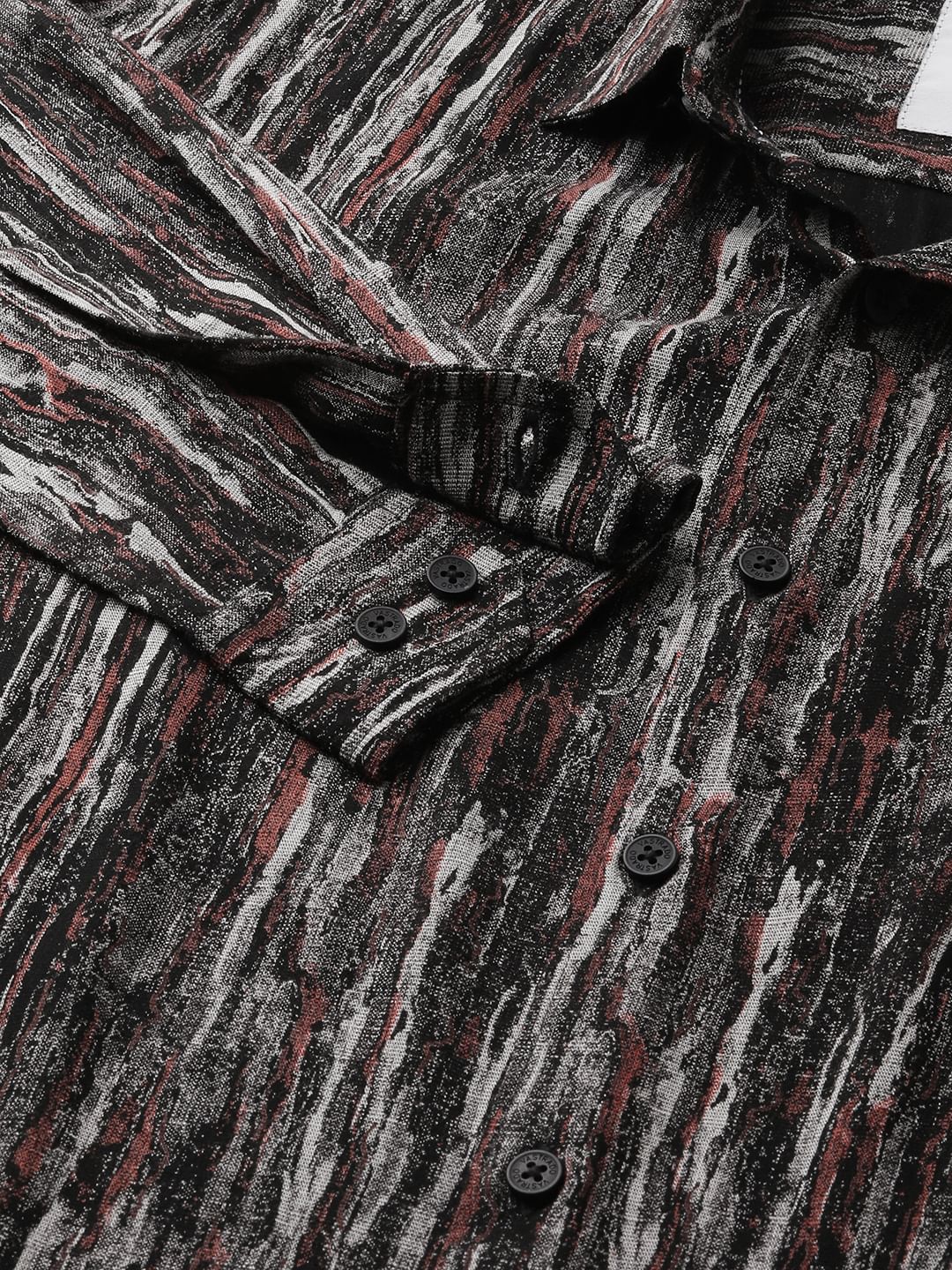 Premium Multicolour Artistic Textured Shirt - Image 3