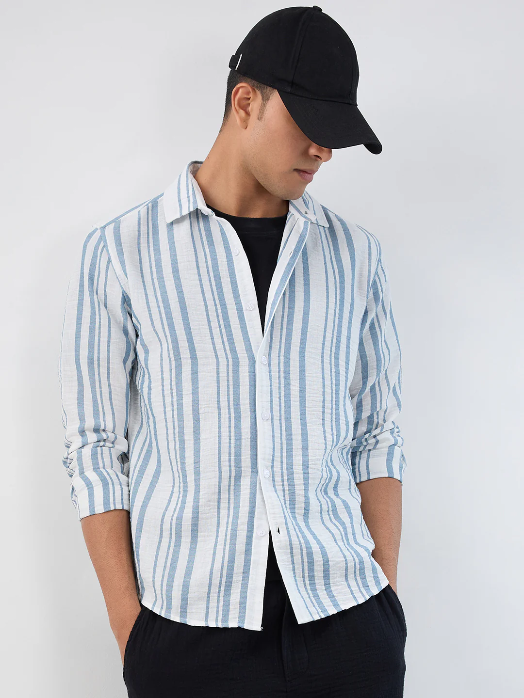 Sea Breeze Nautical Striped Shirt - Image 2