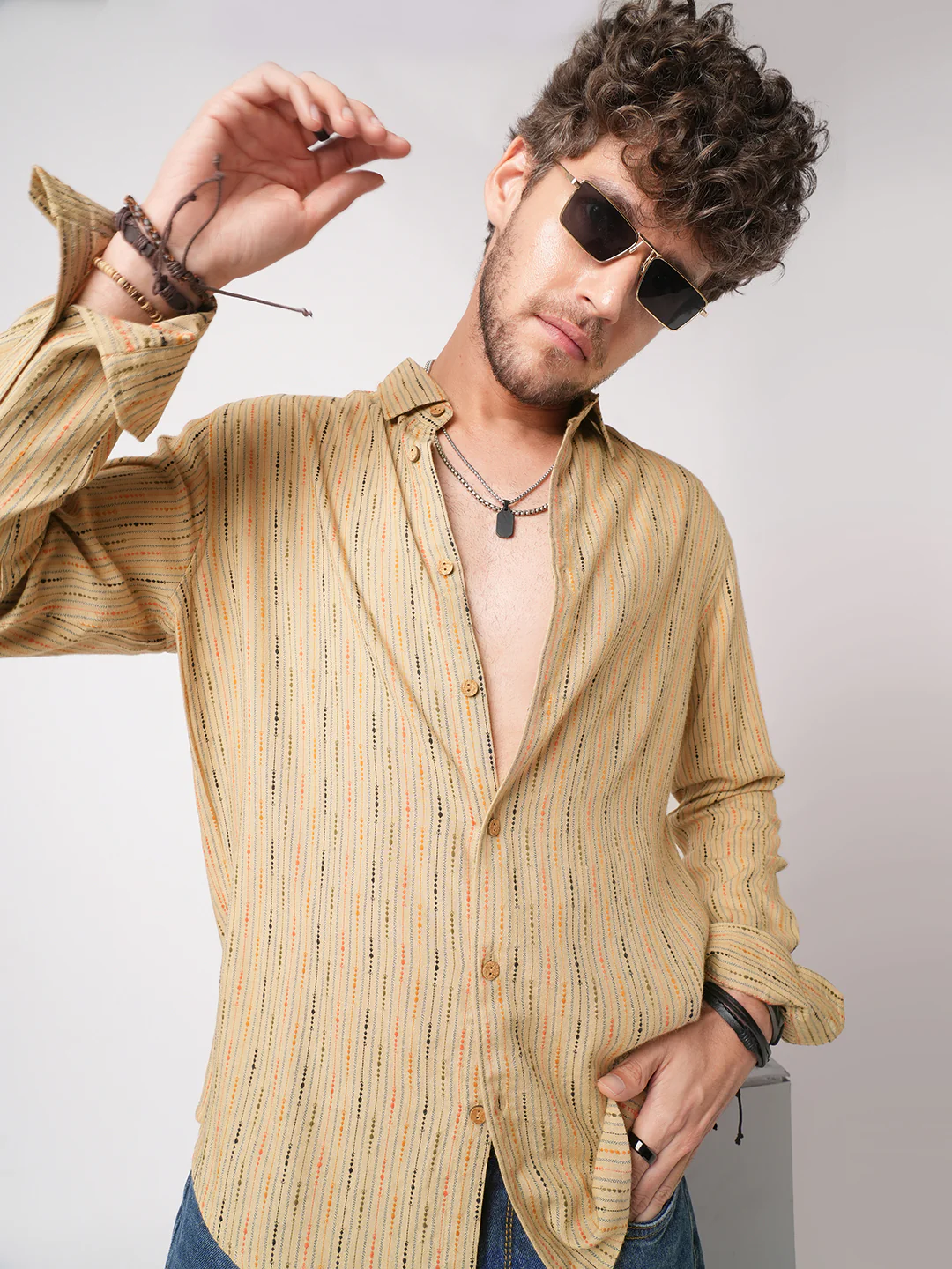 Sunkissed Beadtrail Pecan Pie Beige Shirt